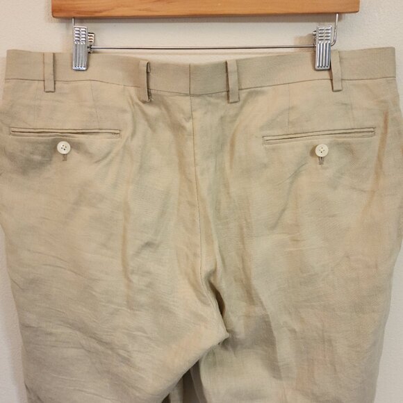 Lauren Ralph Lauren Black Label Linen Pant Women 36Wx29L Classic Tropical - Picture 11 of 12